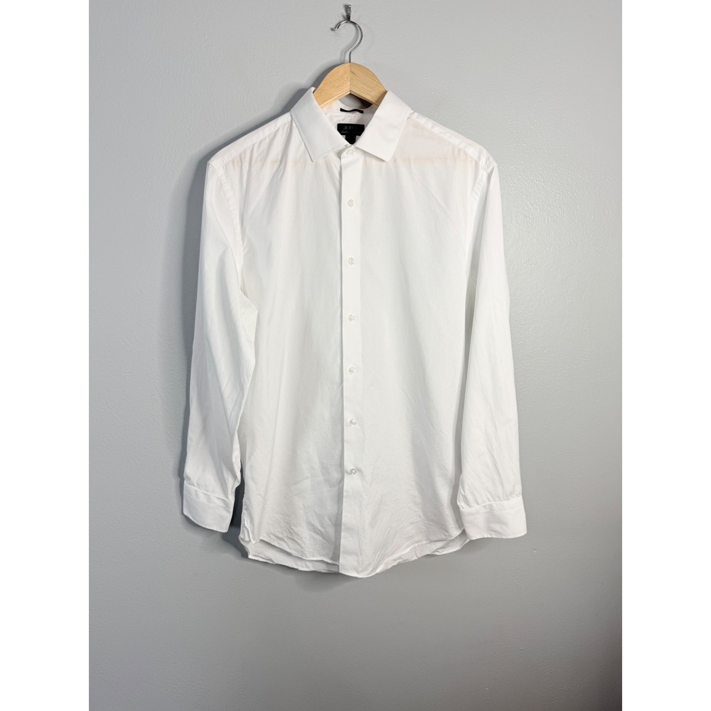J.Crew Mens Ludlow Premium‎ fine cotton dress shirt White 16h/33